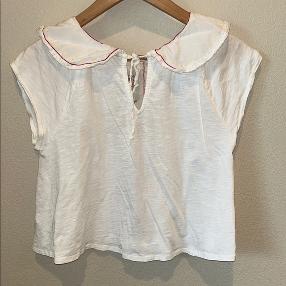 ANTHROPOLOGIE EMBELLISHED COLLARED TOP SIZE SMALL - Picture 5 of 6